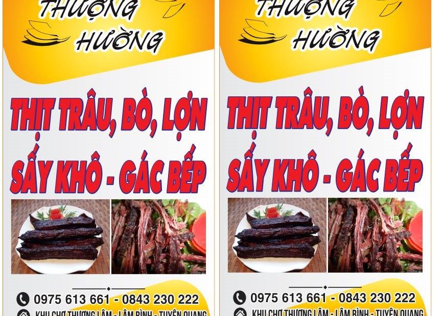 Thịt trâu khô gác bếp